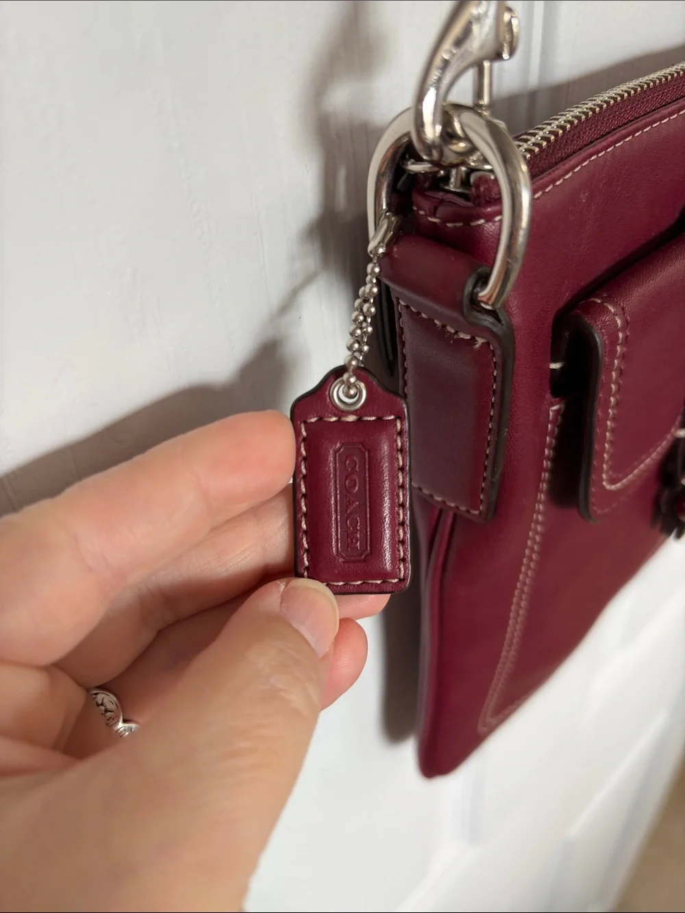 Coach Hampton Vintage Burgandy Crossbody